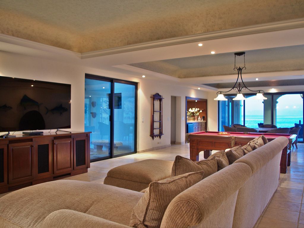 casa del mar palmilla los cabos luxury oceanfront rental villa tv area