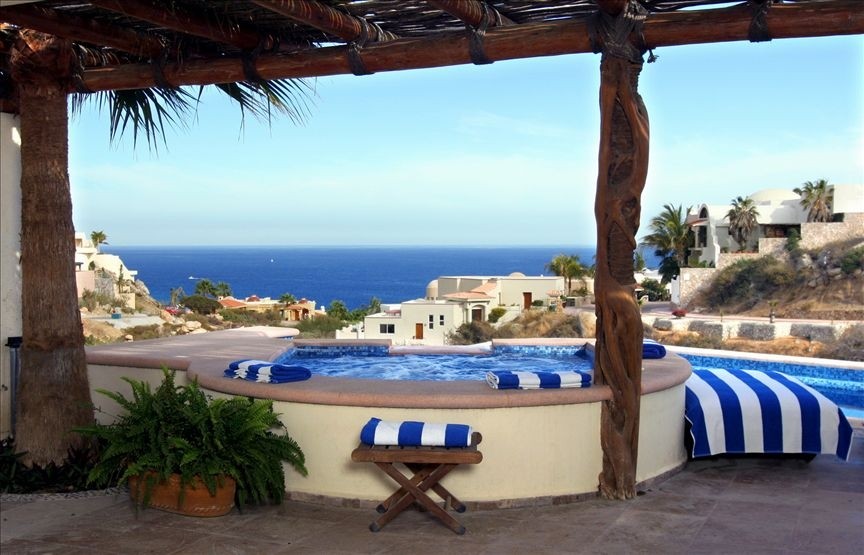 villa del toro rojo pedregal cabo san lucas luxury villa rentals in los cabos view over pool